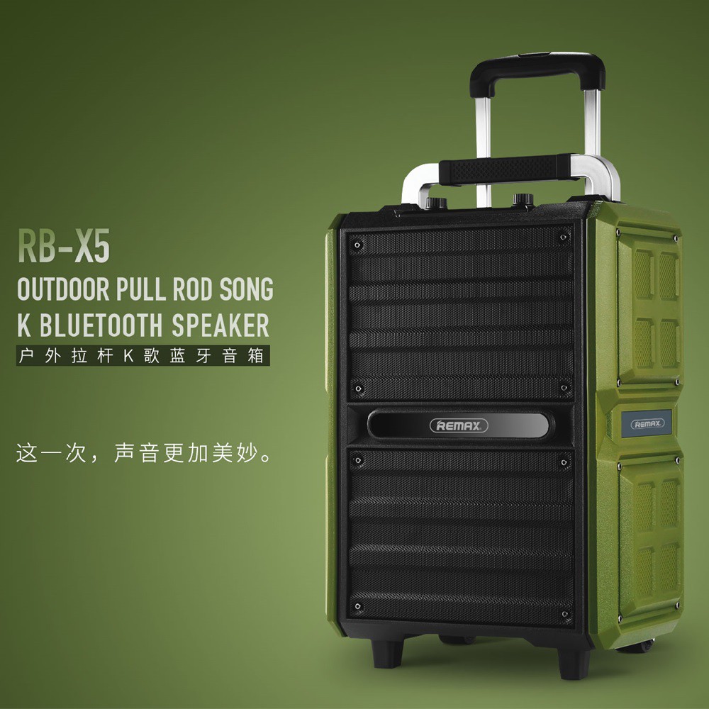 Remax RBX5 Pull Lever Design Outdoor Bluetooth Speaker Shopee Singapore