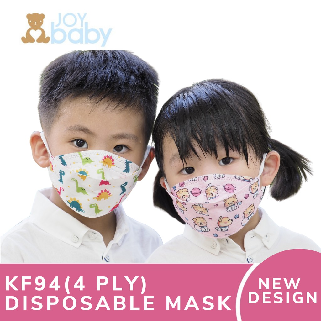 (JOYBABY) (4PLY) KF94 Disposable 4D 4ply Mask children mask kids mask