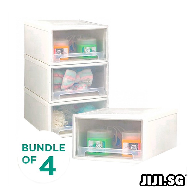 (JIJI.SG) Bundle of 4 Samla Stackable Chest Storage Drawers 4/10/18/31