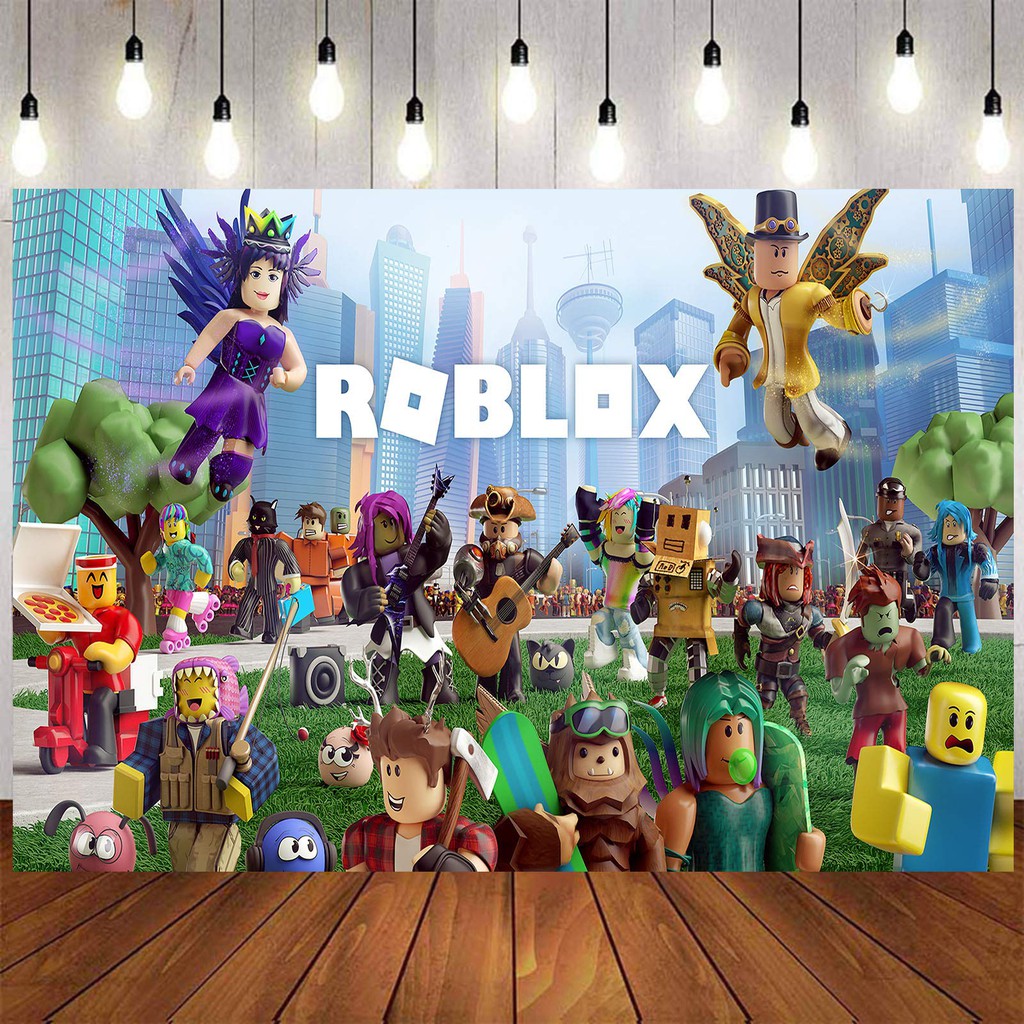 Roblox Background Birthday Party Background Poster Shopee Singapore