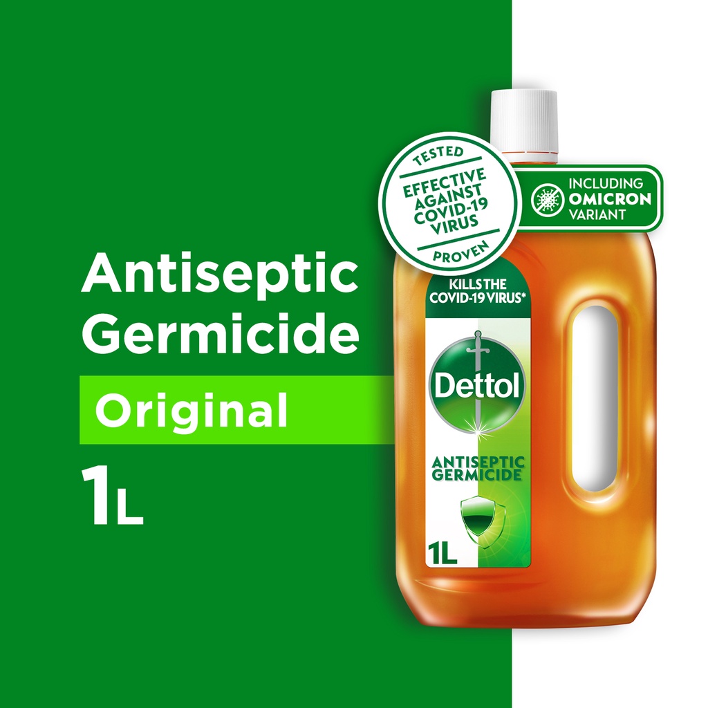 Dettol Antiseptic Germicide Liquid 1L (Kills 99.9 of Germs) Shopee