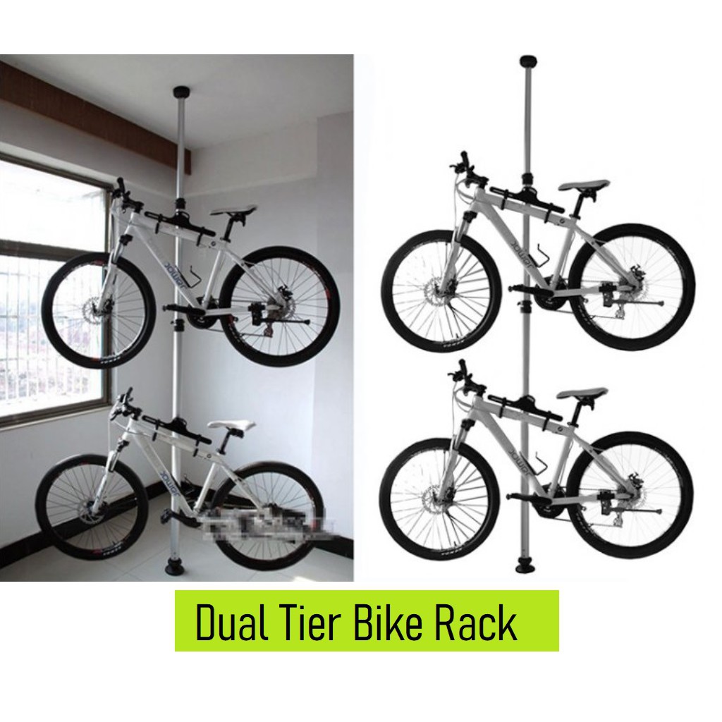 ★Dual Bike Rack★ Bicycle Rack★ Dual Bicycle Space ★ Chrome Bike Rack