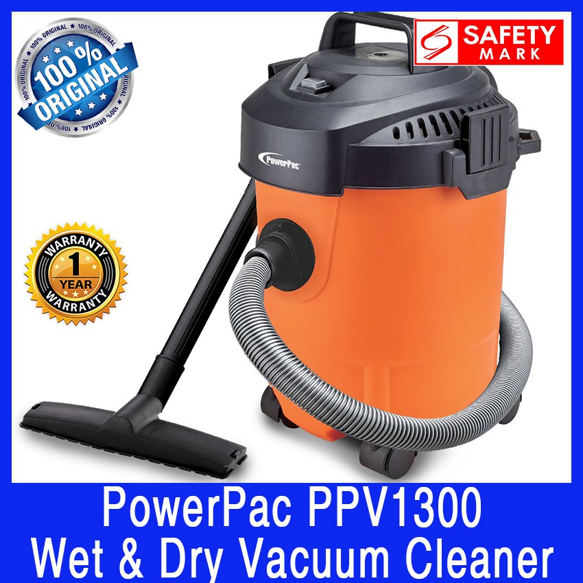 PowerPac PPV1300 Wet & Dry Vacuum Cleaner. Bagless. Wet & Dry Function