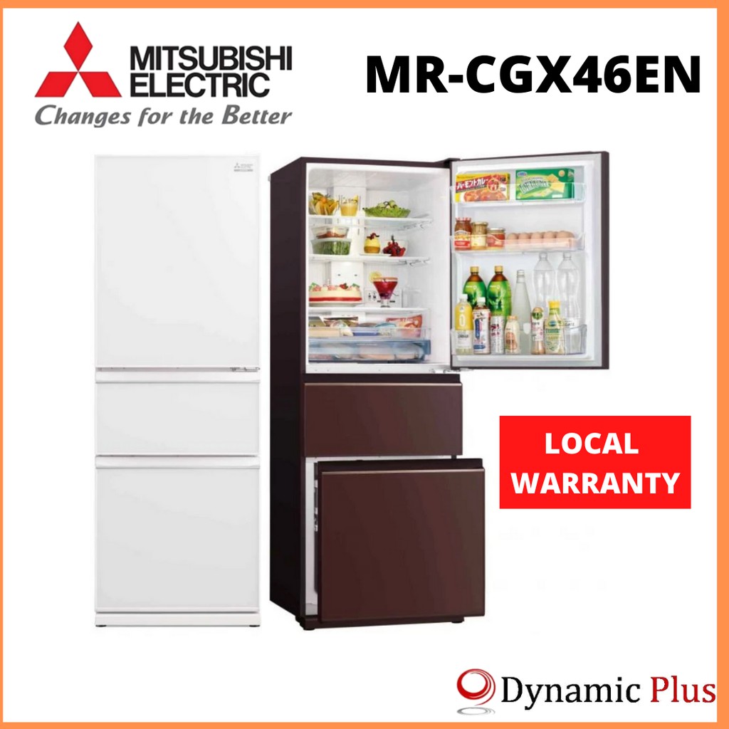 Mitsubishi MRCGX46EN 402L 3 Door Fridge Shopee Singapore