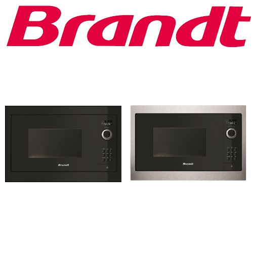BRANDT BMS6115X/B 26L STAINLESS STEEL/BLACK BUILTIN MICROWAVE OVEN