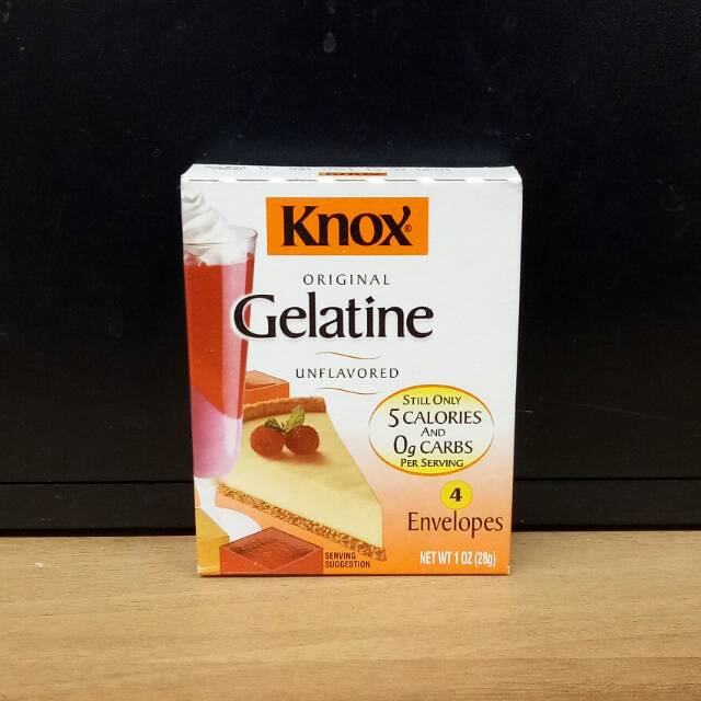 Knox Gelatine Original Gelatin 1oz (28Gr) Contents 4 Sachets Shopee