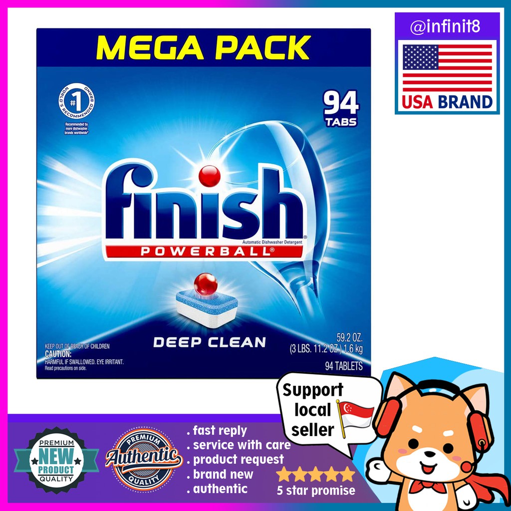 [sg stockclear] Finish All In 1 Dishwasher Detergent Powerball
