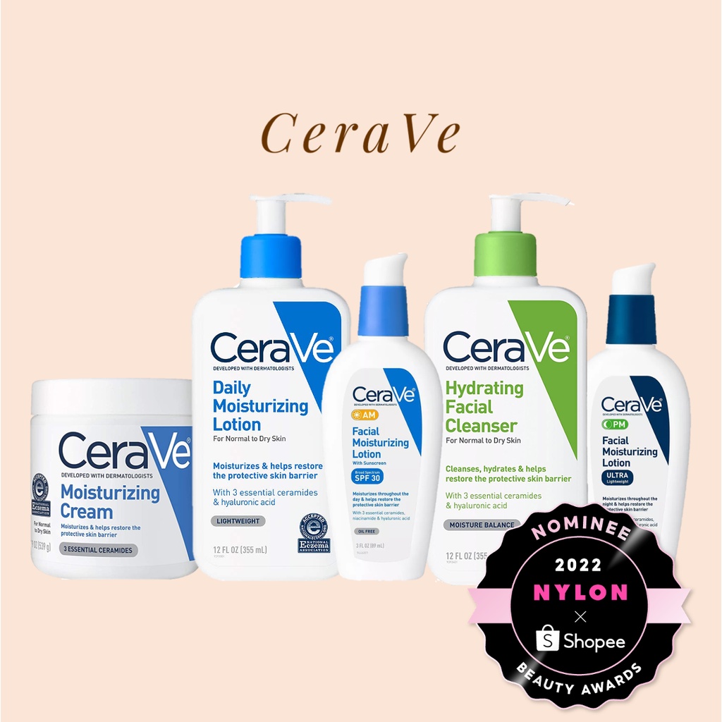 💞CeraVe💞 Hydrating Foaming Cleanser, PM AM Lotion, Renewing Vitamin C