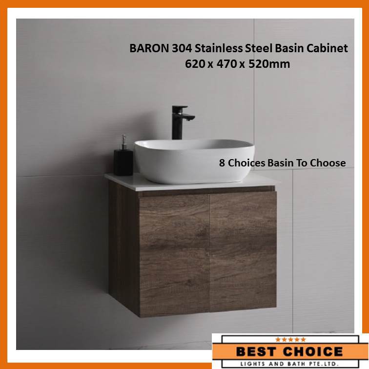 A103ST + Solid Top Local brand 304 stainless steel vanity basin
