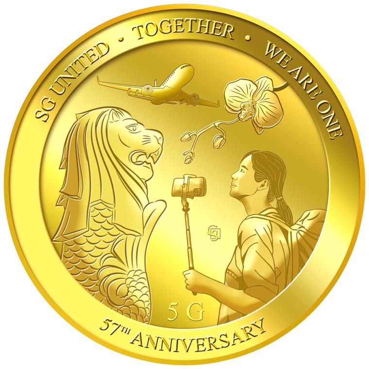 Puregold 5g SG57 Anniversary Gold Medallion 999.9 Pure Gold Shopee