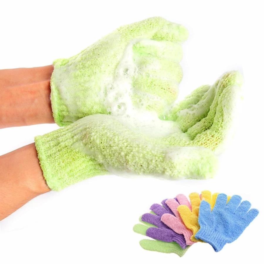 1 Piece Exfoliating Bath Gloves / Deep Cleansing Body Loofah Brush
