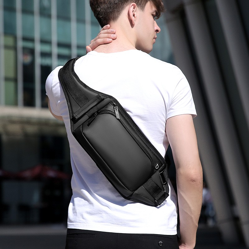 New Men's Cross Body Bags 7.9 inch Ipad Sling Bag Large Capacity