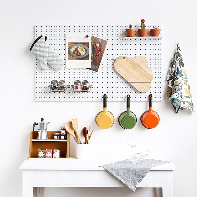 INPEGBOARD (Solid) Steel Pegboard (L) Wall Storage Organizer Shopee Singapore