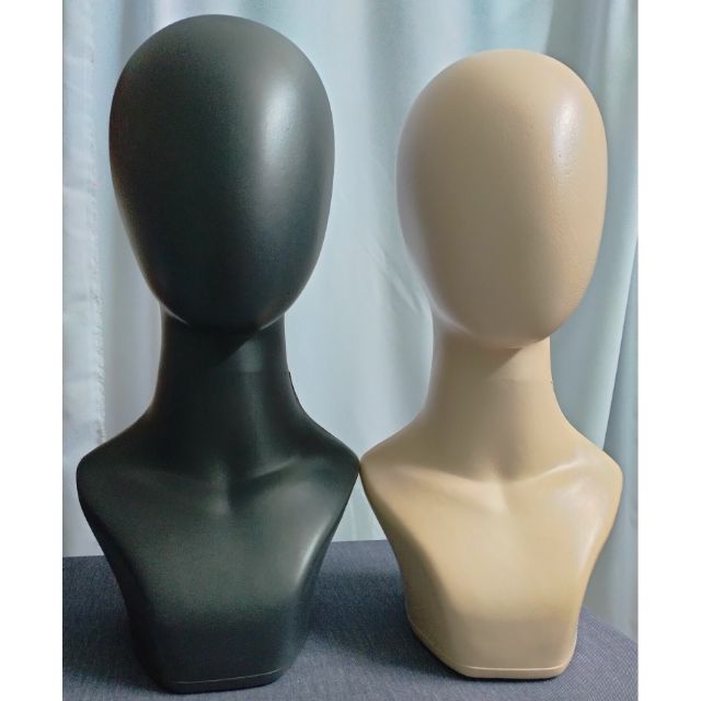 Male/Female Plain Head Mannequin/Kepala patung Shopee Singapore