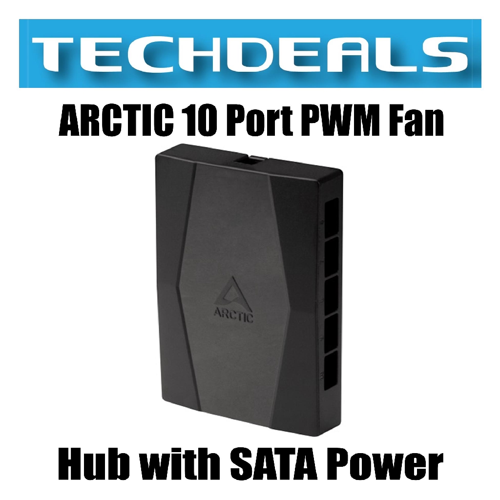 ARCTIC 10 Port PWM Fan Hub with SATA Power Shopee Singapore