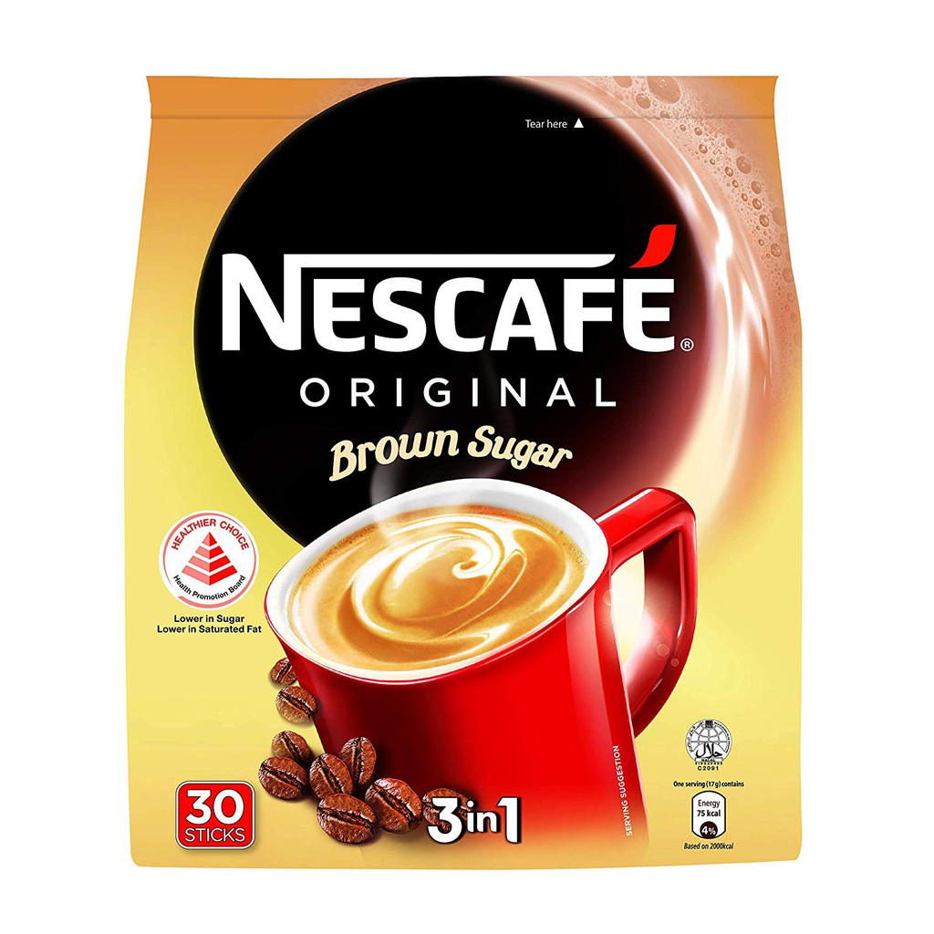 NESCAFE Original 3in1 Brown Sugar 30s Instant Coffee Shopee Singapore