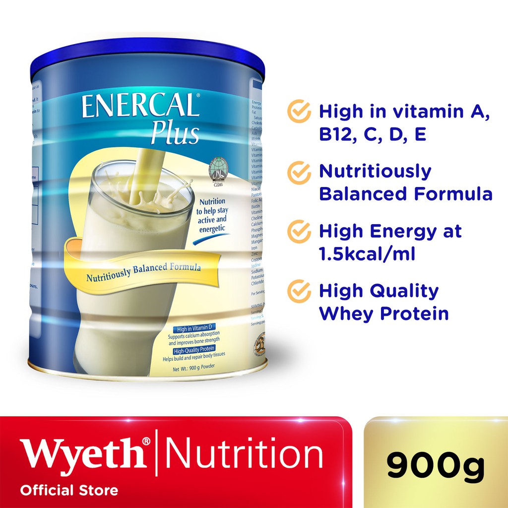 Wyeth®Nutrition Enercal® Plus 900g Shopee Singapore