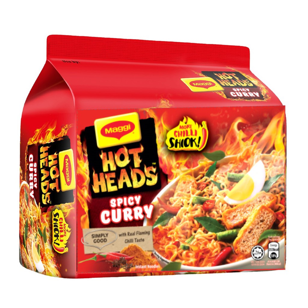 Maggi Hot Heads Spicy Curry Shopee Singapore