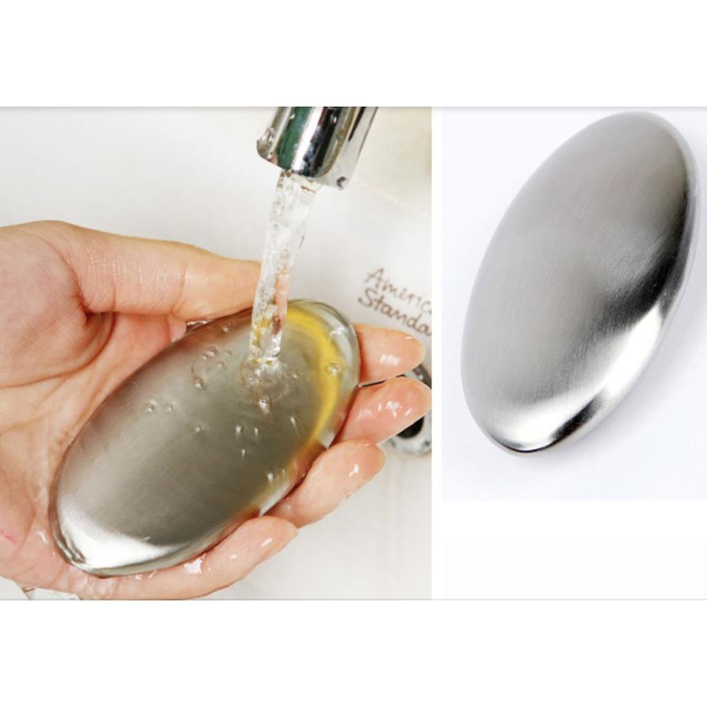 Stainless Steel Soap Odor Remover Bar Deodorant Metal Soap Stainless