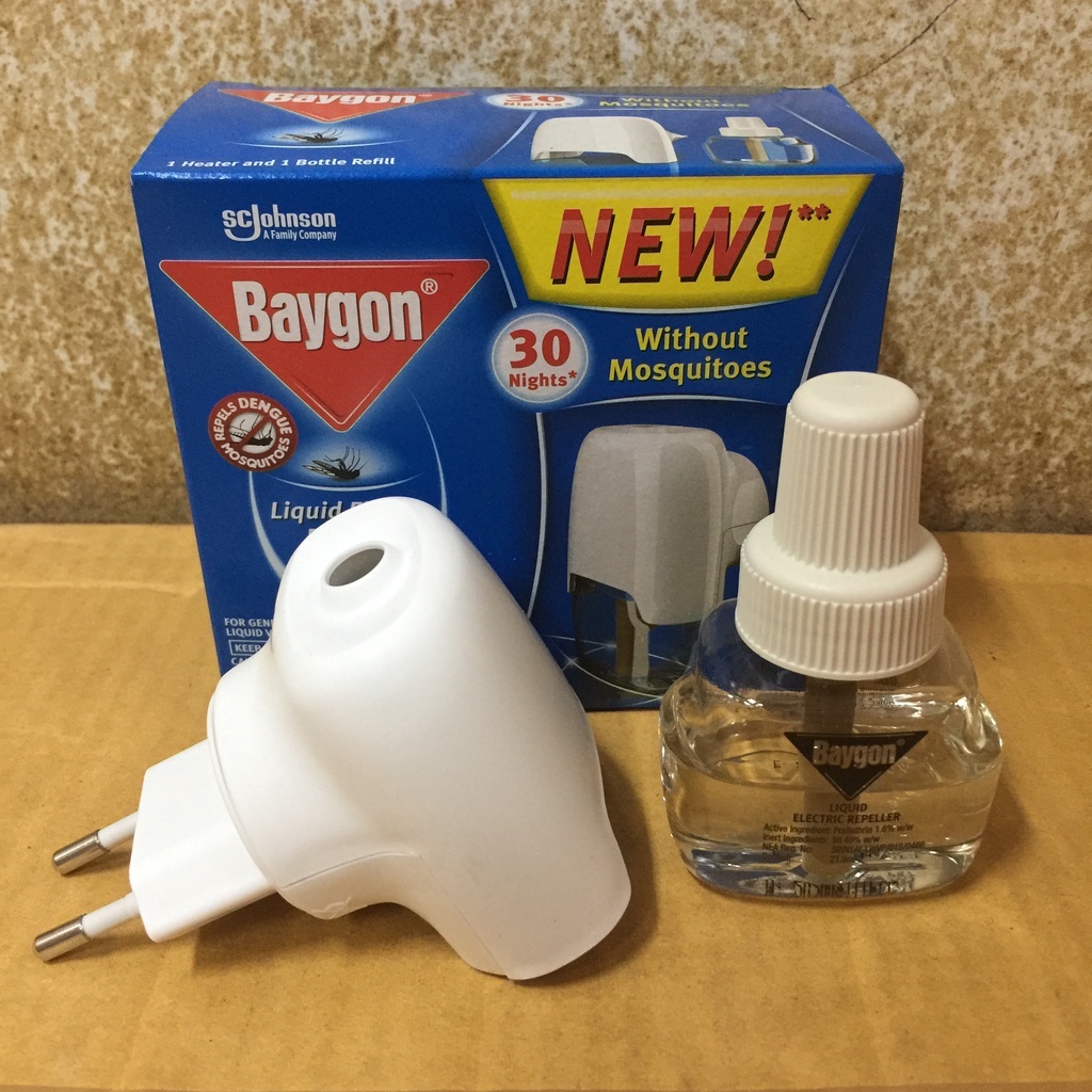 Baygon SC Johnson New Liquid Electric Repeller 30 Nights Anti Dengue