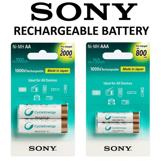 [Japan] Sony AA / AAA Rechargeable Battery 2pcs/pack Shopee Singapore