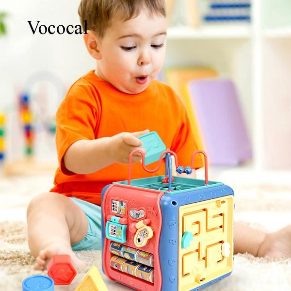 Vococal 6 in 1 Baby Toddler Activity Cube Early Educational Toys for