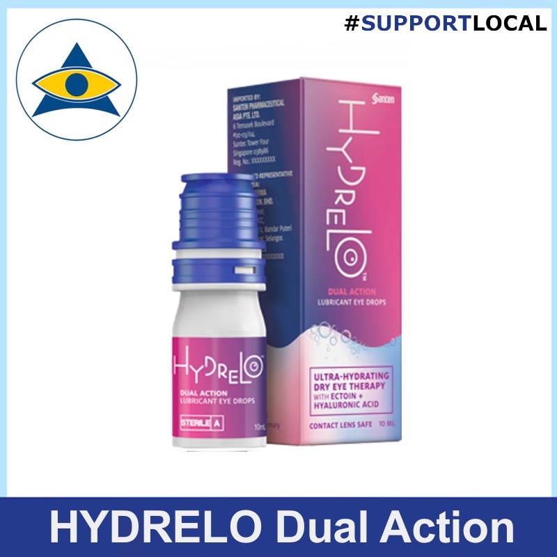 SANTEN Hydrelo Dual Action eye drops for dry Shopee Singapore