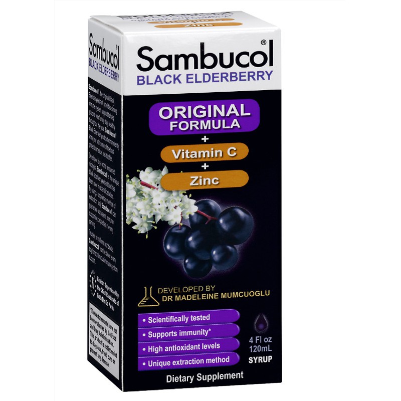 Sambucol Original, Vitamin C +Zinc, 120ml Shopee Singapore