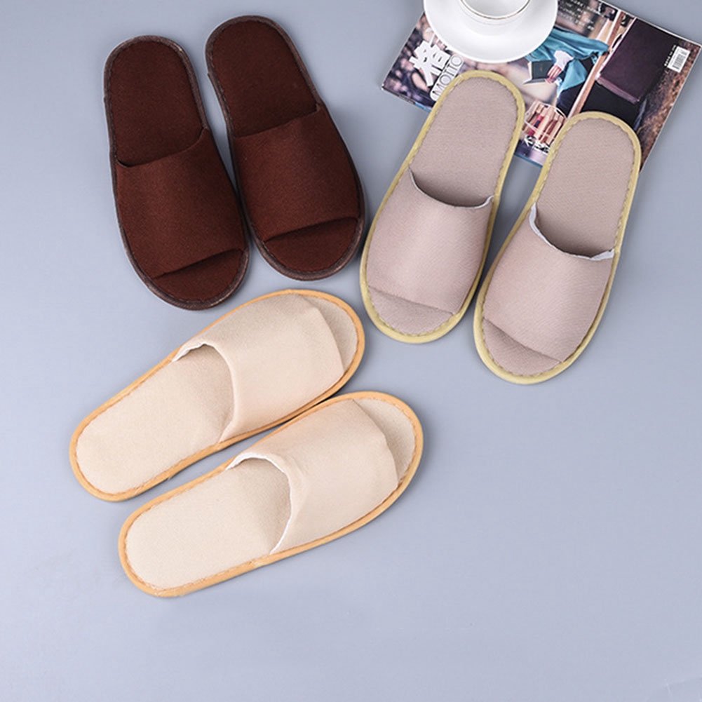 1Pair Hotel Travel Spa Disposable Slippers Home Guest Thicken Slippers NonSlip Shopee Singapore