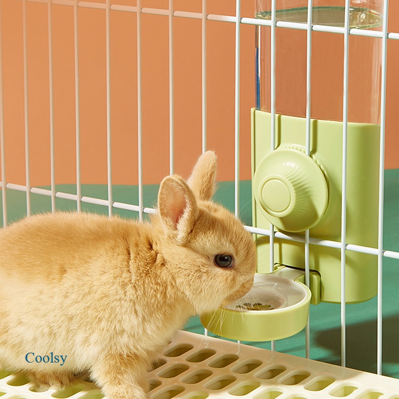 COOLSY 600ml Hamster Rabbit Automatic Water Dispenser Rabbit Water Bottles Pet Water Dispenser