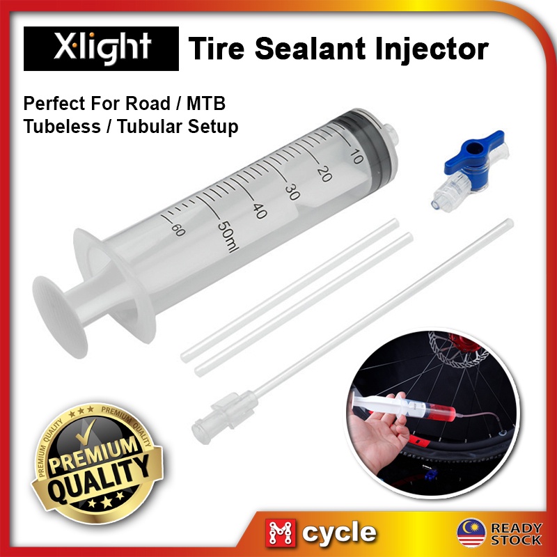 Xlight Sealant Injector for Road Bike MTB Tyre Tubeless Tubular Tire