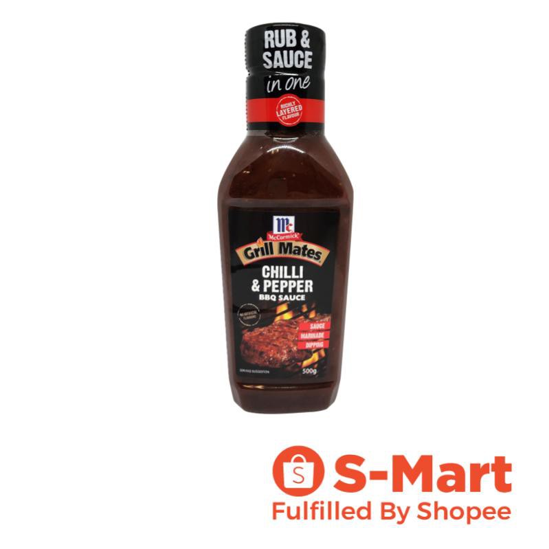 Mccormick Grill Mates Chilli And Pepper Bbq Sauce, 500G (Halal
