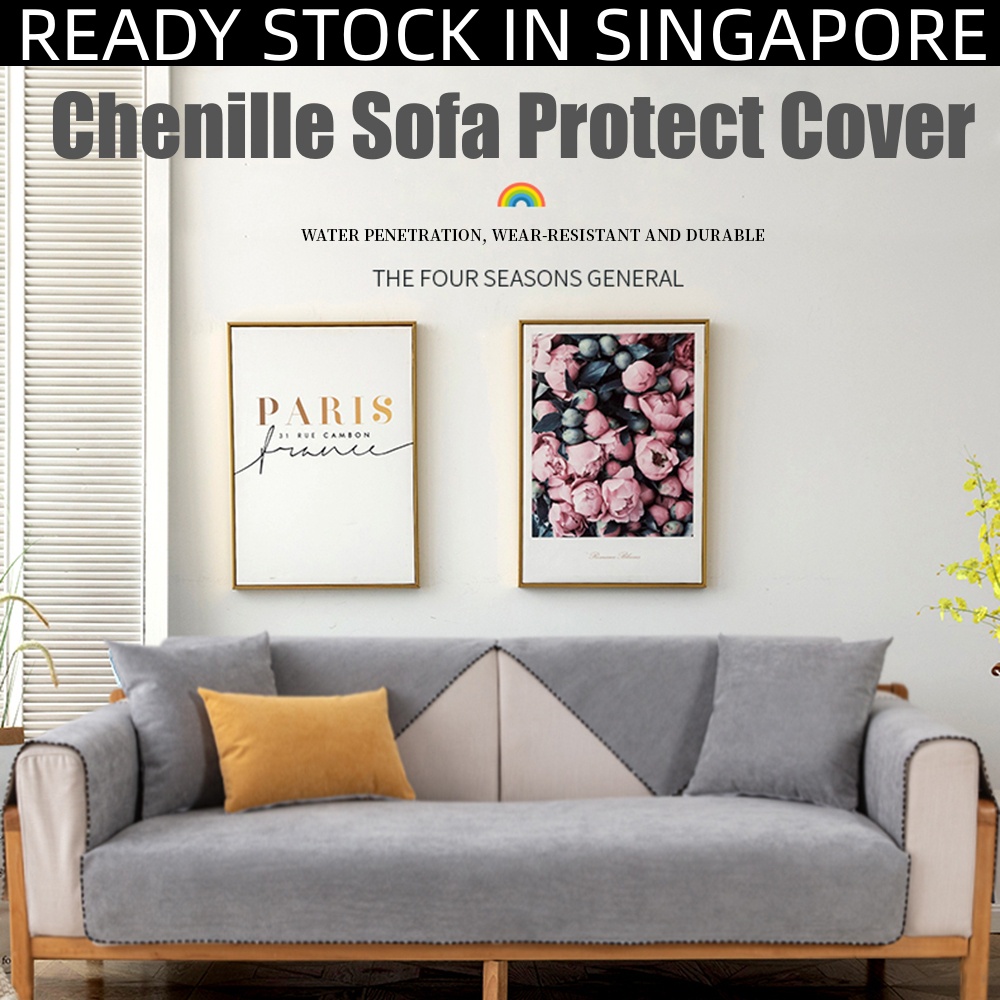 SG STOCK Chenille Sofa Protect Cover Cotton Sofa Cover Couch Cover