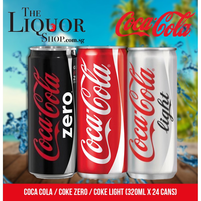 Coca Cola / Coke Zero / Coke Light (320ml x 24 cans