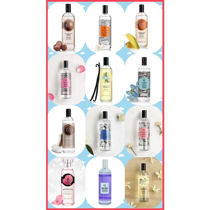 The Body Shop Fragrance Mist Brume Parfumee Shopee Singapore