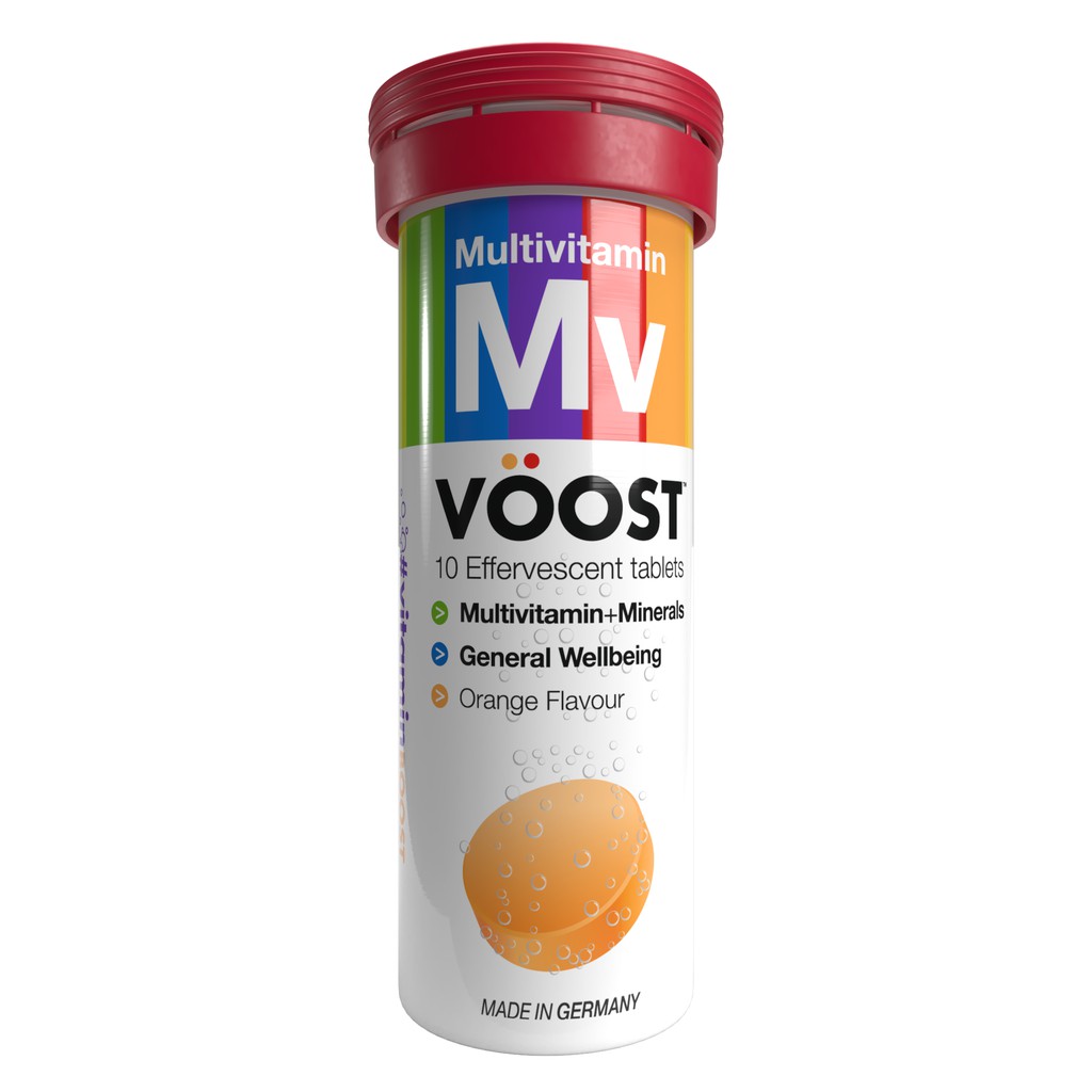 [Ready Stock] VOOST Multivitamin + Minerals 10 Effervescent Tablets