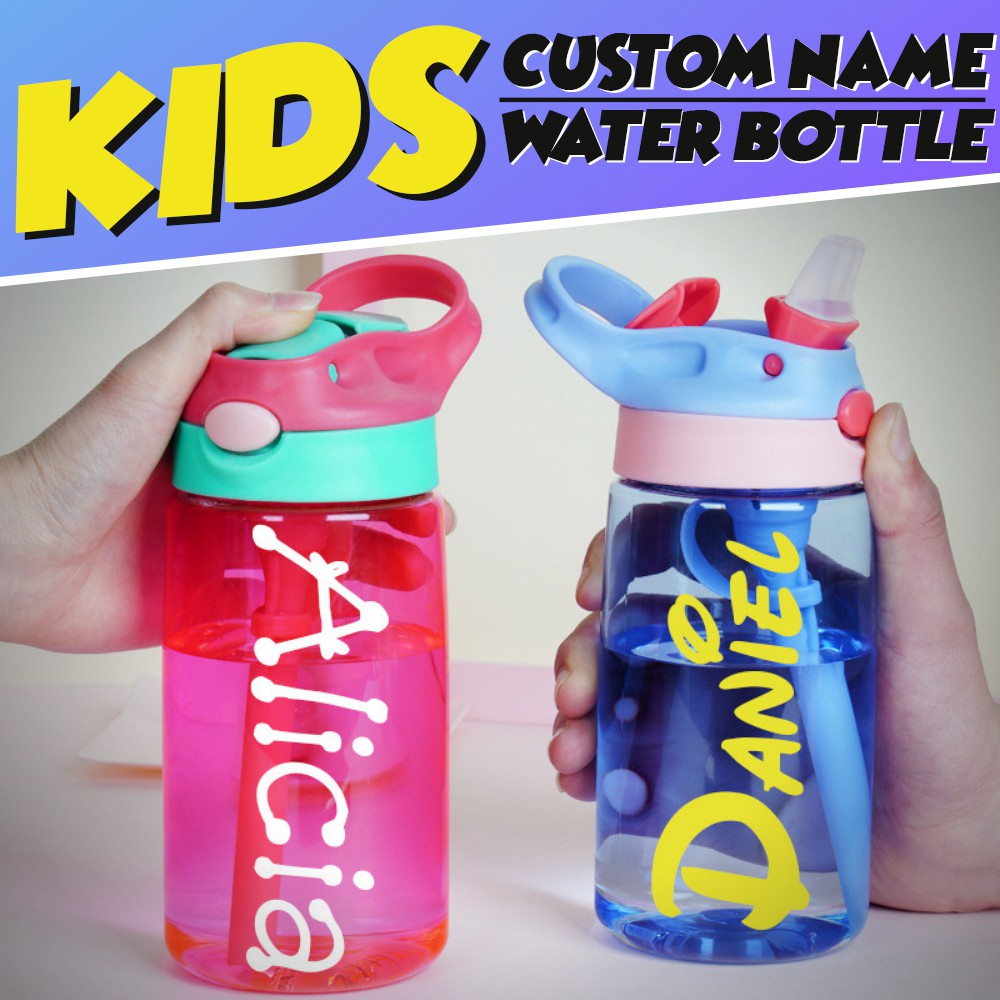 Kids Water Bottles Children Baby Personalised Customised Door Gifts