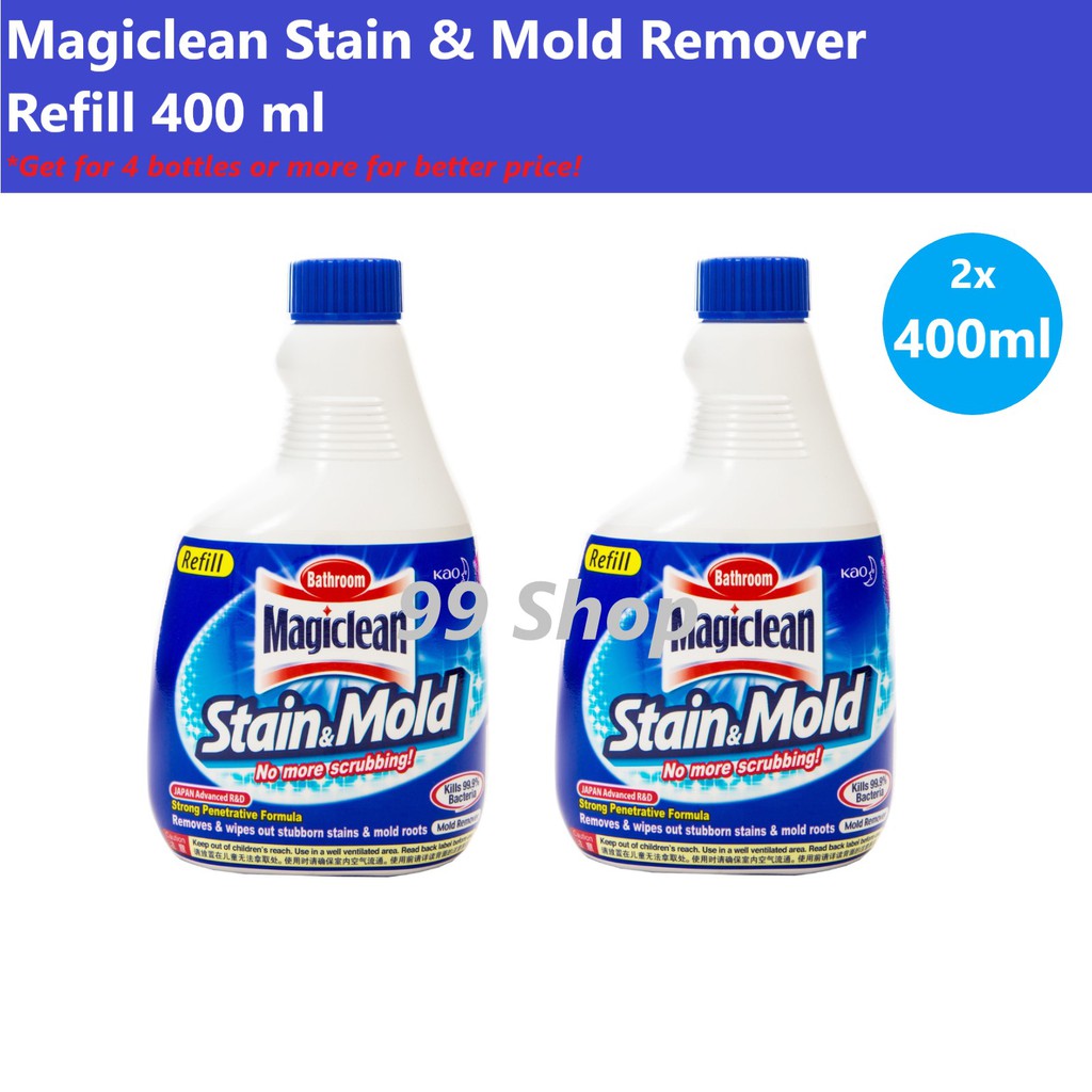 Magiclean Bathroom Stain & Mold Remover 400 ml Refill (2x400ml