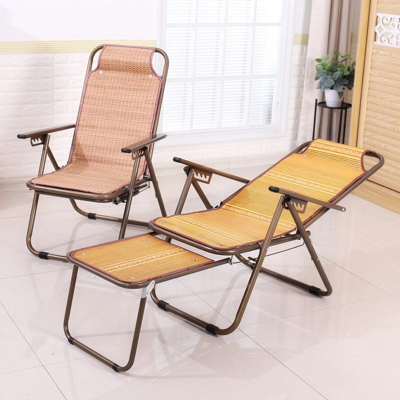 Folding Chairs Bed Sleeping Chair Portable Reclining Recliner Foldable Chair Relaxing Breathable