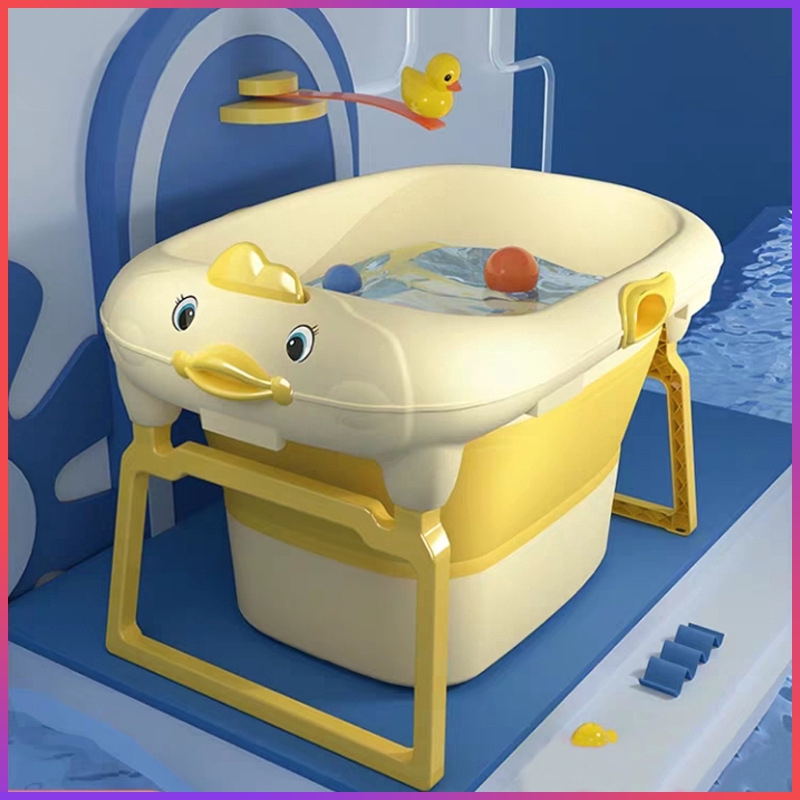 Baby Bathtub Folding Swimming Home Baby Bath Tub Children's Bath Can