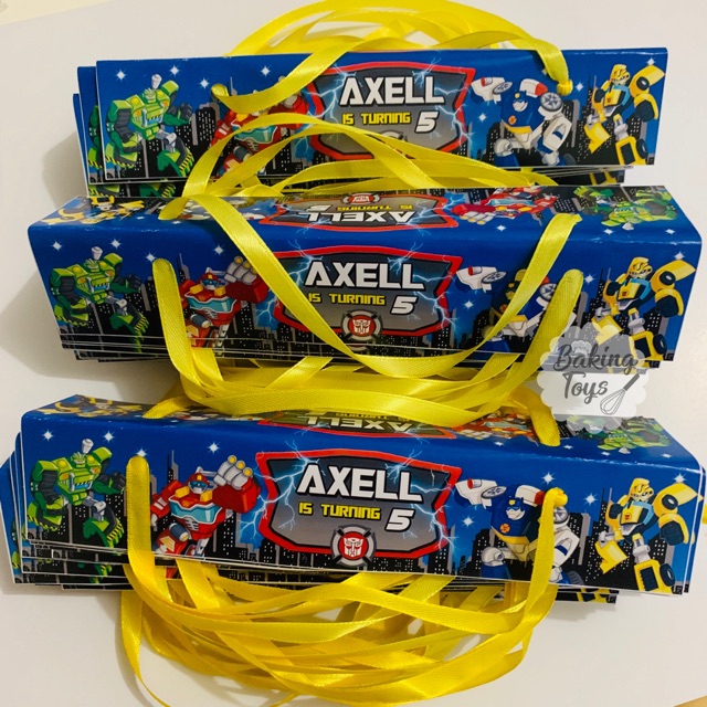 Birthday Goodie Bag / Hampers Transformer Rescue Bots