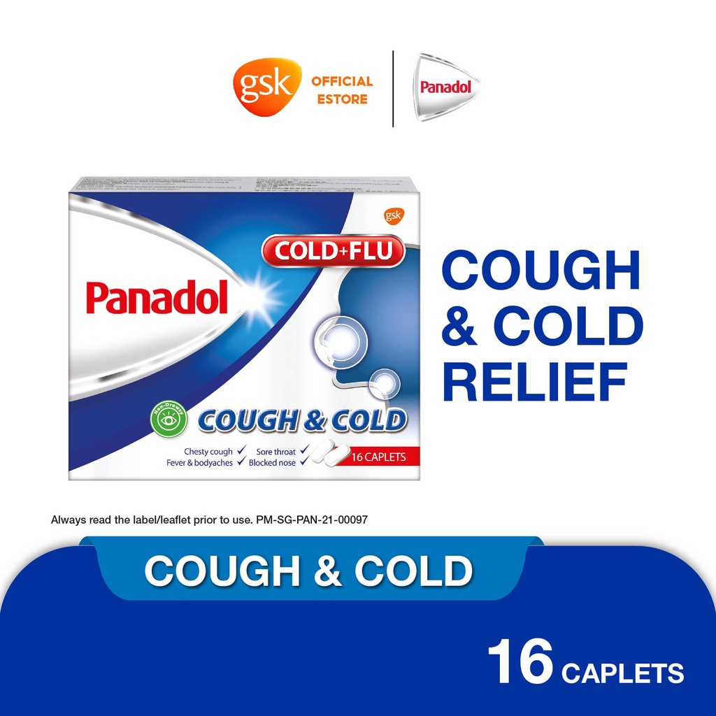 PANADOL Cough and Cold, Fast and Effective MultiSymptom Relief for Cold and Flu, Cough, Sore
