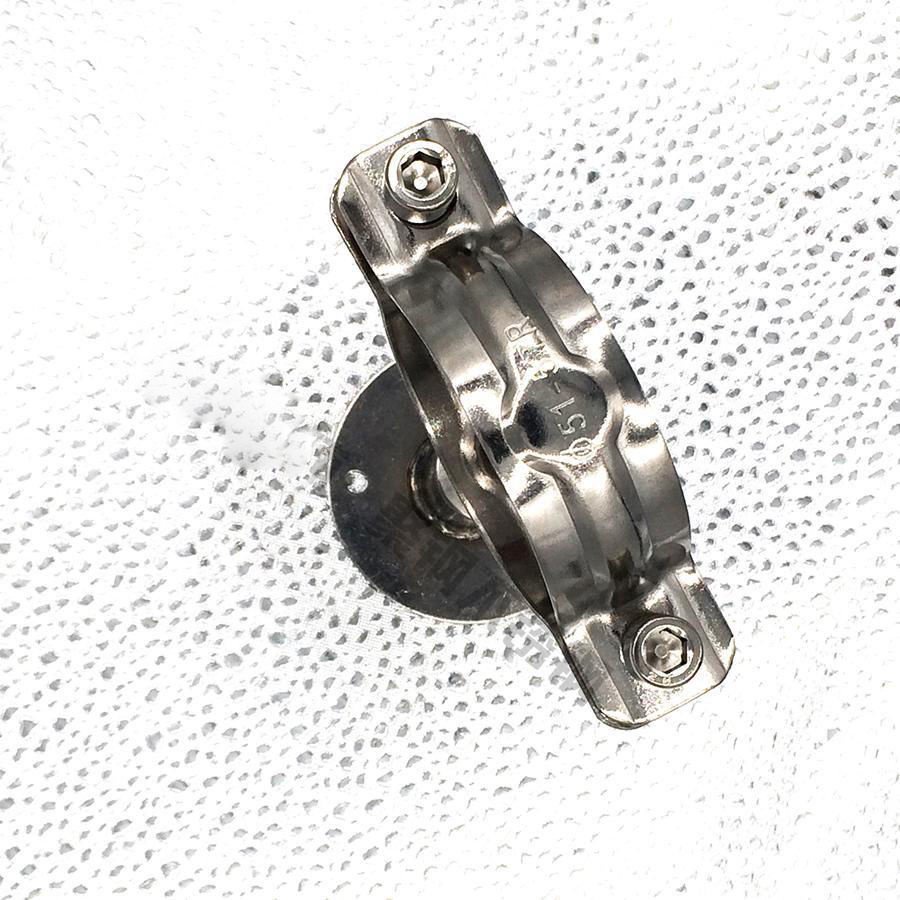 304 Stainless Steel Adjustable Tube Support Retractable Pipe Clamp Pipe