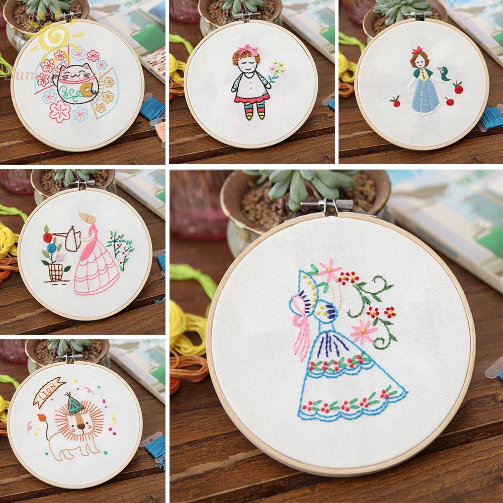 DIY Embroidery Beginners Kits Cute Simple Pattern Cross