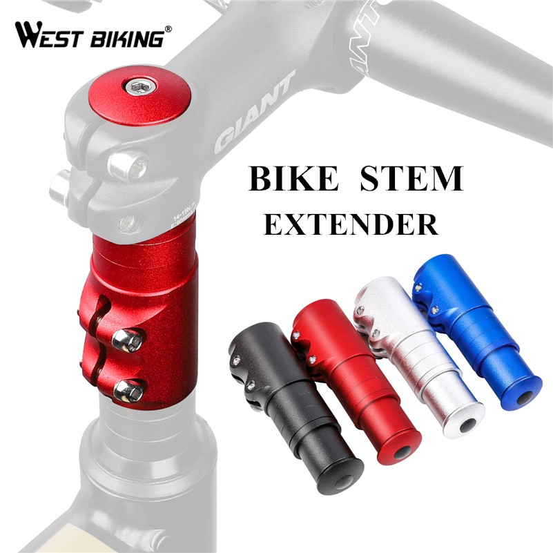 Bike Fork Stem Riser Extender Extension Alloy Bicycle Stem Head Up