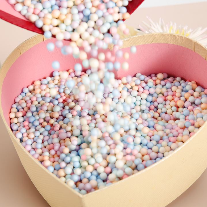 Colorful Macaron Foam Balls for Gift Box packaging / Styrofoam Balls