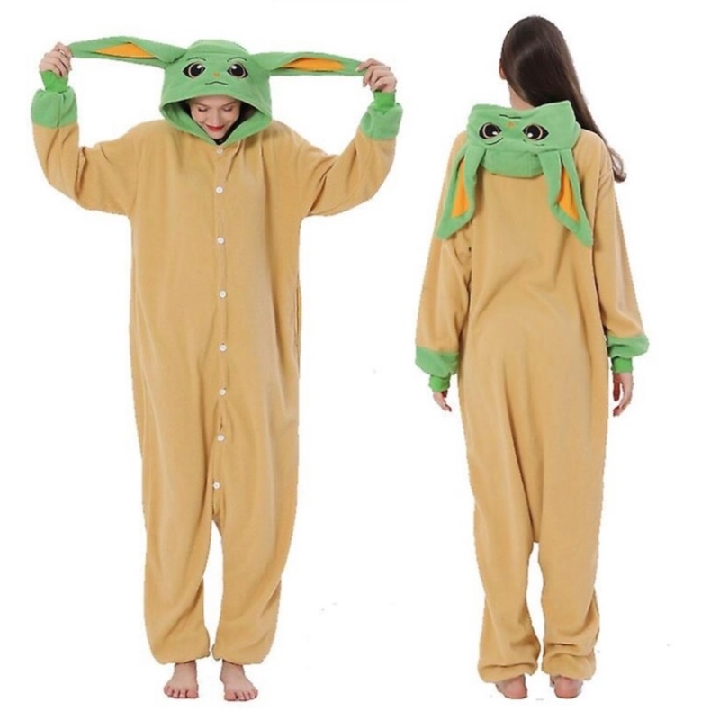 Star Wars Baby Yoda Disney Character Overall Kigurumi Onesie Pajamas