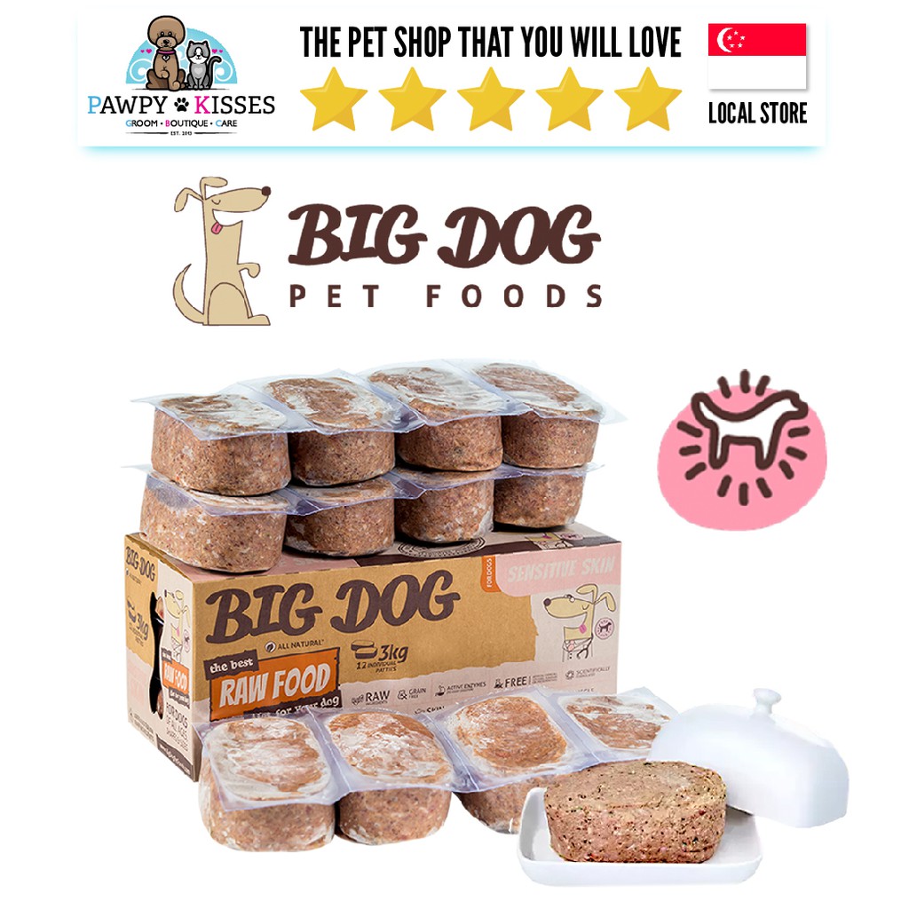 Big Dog BARF Sensitive Skin Frozen Raw Dog Food Shopee Singapore