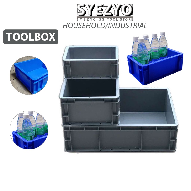 Syezyo Toolbox Turnover Box Rectangular Plastic Box Factory Warehouse