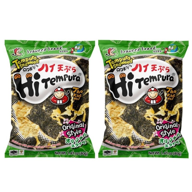 [Bundle of 2] Tao Kae Noi Tempura Seaweed, Original, 40g (Halal